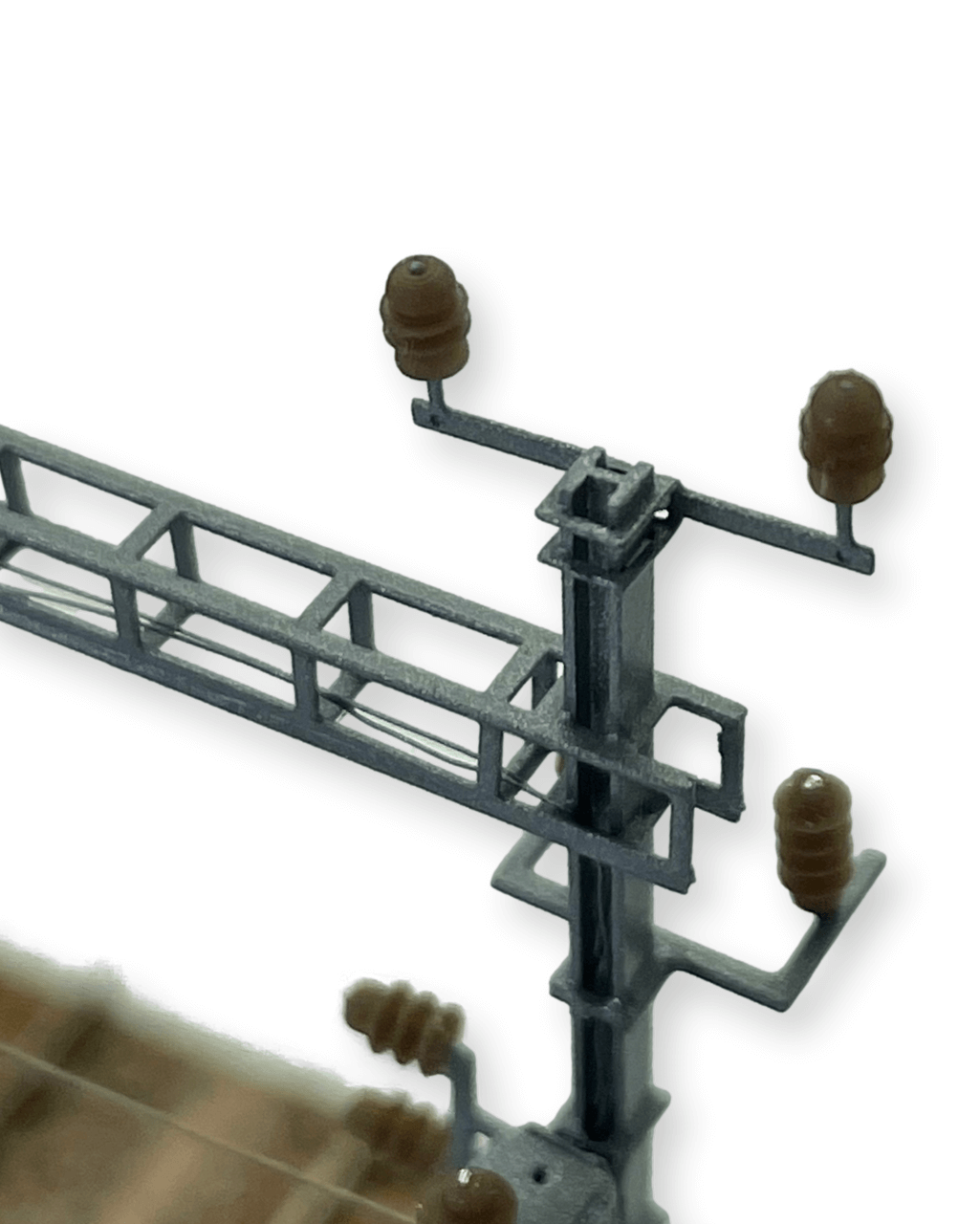 Halter für Speiseleitung (N-Track Finescale), 2-polig, 6 Stück, Bausatz