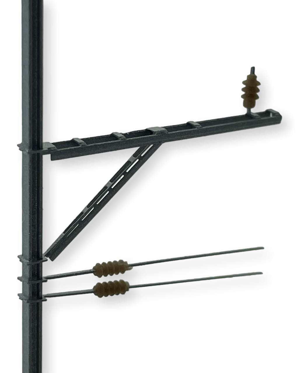 Doppelausleger (N-Track Finescale), 1Stück, Bausatz inklusive geeigneter 3D Isolatoren.