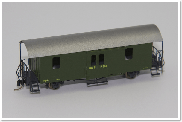 RhB Nm Spur Gepäckwagen 1:160 (N Schmalspur) A