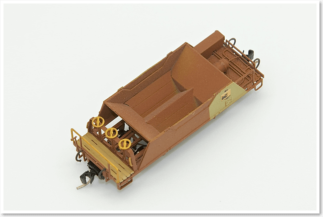 Spur Nm: RhB Nm Spur Schotterwagen 1:160 (N Schmalspur) C