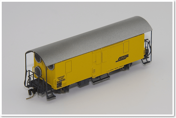 Spur Nm: RhB Nm Spur Tunnelbelüftungswagen 1:160 (N Schmalspur) A