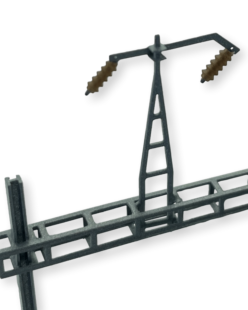 Main suspension support / attachment on the cross member (N-Track Finescale), with insulators, 1 piece, kit 
