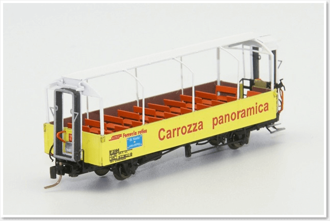 Spur Nm:  RhB Nm Spur Aussichtswagen 1:160 (N Schmalspur) D