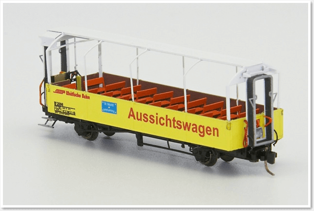 Spur Nm:  RhB Nm Spur Aussichtswagen 1:160 (N Schmalspur) G