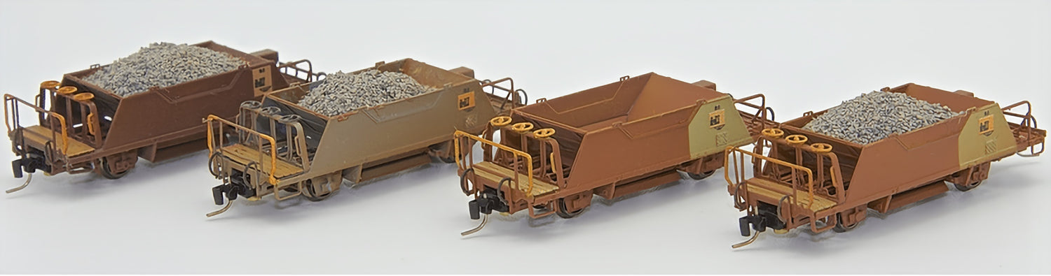 Spur Nm:  RhB Nm Spur Schotterwagen 1:160 (N Schmalspur) H